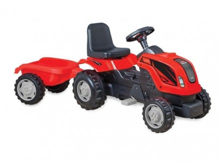 Для детей трактор на педалях с прицепом MMX MICROMAX (01-010) цвет красный
Игруш. . фото 2
