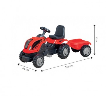 Для детей трактор на педалях с прицепом MMX MICROMAX (01-010) цвет красный
Игруш. . фото 6