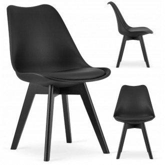 Кресло стул с черными деревянными ножками Bonro B-487. Цвет черный.
Черный стул . . фото 6