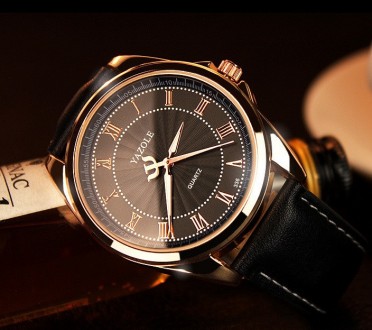  Мужские наручные часы Yazole Lux Характеристики: Материал корпуса - метал; Мате. . фото 2