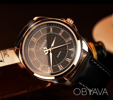  Мужские наручные часы Yazole Lux Характеристики: Материал корпуса - метал; Мате. . фото 1