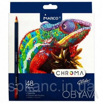 Карандаши цветные Marco Chroma 48 цветов (8010-48CB) – это новая линейка професс. . фото 1