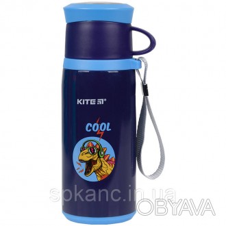 Термос дитячий Kite K21-305-02 дбайливо зберігає температуру напоїв, щоб дитина . . фото 1