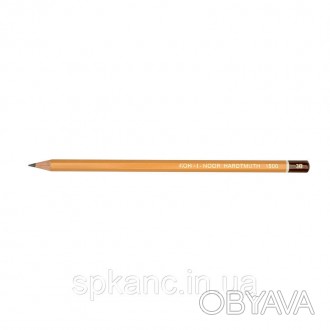 Олівець графітний 1500 KOH-I-NOOR. Твердість - 3B, шестигранна форма корпусу. Де. . фото 1