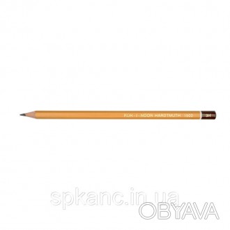 Олівець графітний 1500 KOH-I-NOOR. Твердість - 3H, шестигранна форма корпусу. Де. . фото 1