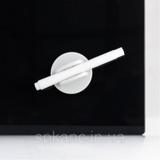 Дошка скляна магнітно-маркерна 45х45 см, черная. Матеріал: гартоване скло 4мм, о. . фото 4