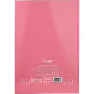 Книга записна А4, 96 арк., кл., Pastelini, рожева. . фото 4