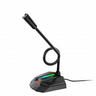 Описание Микрофона игрового MeeTion MT-MC15 RGB USB, черного
Игровой микрофон Me. . фото 6