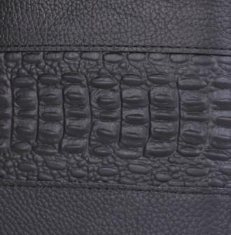 Кожаный мужской клатч кошелек рептилия черный, мужское портмоне из натуральной к. . фото 4