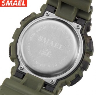 Мужские спортивные камуфляжные смарт часы SMAEL 8013 smart watch, наручные спорт. . фото 5