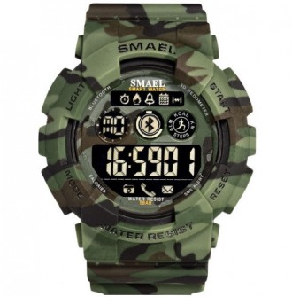 Мужские спортивные камуфляжные смарт часы SMAEL 8013 smart watch, наручные спорт. . фото 11