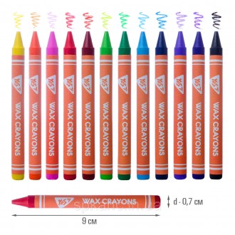 Воскові олівці мають справжній «кремовий» ефект м'якого малювання. Колір лягає н. . фото 3