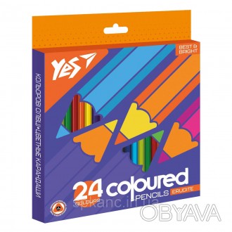 Олівці кольорові торгової марки YES призначені для малювання в дитячому садку, ш. . фото 1