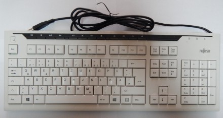 Фирменная клавиатура Fujitsu-Siemens Keyboard KB520 White USB
Мембранная 
USB по. . фото 2