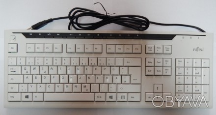 Фирменная клавиатура Fujitsu-Siemens Keyboard KB520 White USB
Мембранная 
USB по. . фото 1