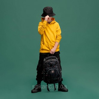 Рюкзак для середнього шкільного віку. Місткий і стильний шкільний рюкзак, модель. . фото 6