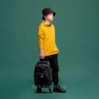 Рюкзак для середнього шкільного віку. Місткий і стильний шкільний рюкзак, модель. . фото 7