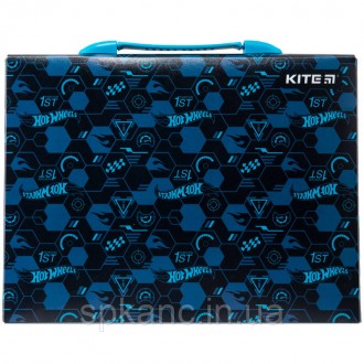 Пластиковий портфель-коробка Kite формату А4 має одне просторе відділення. Портф. . фото 5