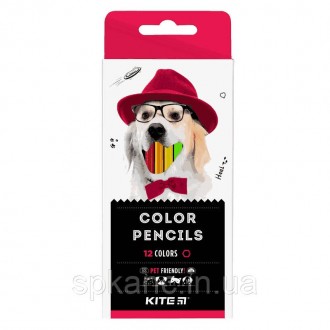 Олівці кольорові, 12 шт. Kite Dogs. Харків. фото 1 Олівці кольорові, 12 шт. Kite Dogs. Харків. фото 1