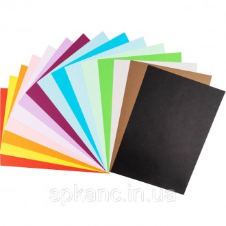 Набір двостороннього кольорового паперу Kite в яскравій картонній папці. Набір с. . фото 5