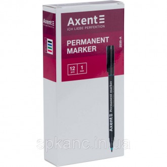 Перманентний маркер Axent чудово підходить для нанесення стійких написів практич. . фото 3