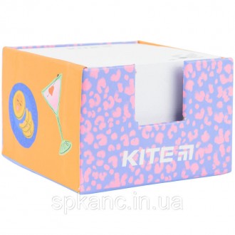 Картонний бокс з папером для нотаток Kite K22-416-01, 400 аркушів – ефектний пом. . фото 2