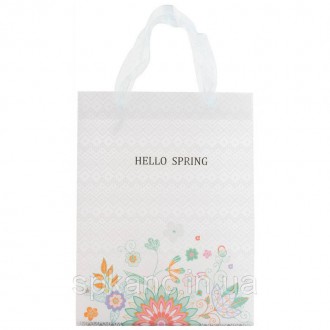 Пакет пластиковий подарунковий Axent 25х19 см Hello Spring — елегантна і святков. . фото 2