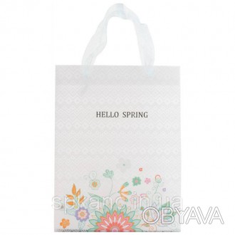 Пакет пластиковий подарунковий Axent 25х19 см Hello Spring — елегантна і святков. . фото 1