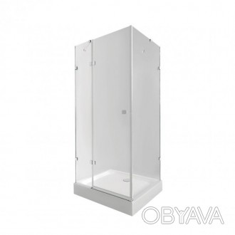 Набір Qtap душова кабіна Capricorn CRM1011SC6 Clear 2020x1000x1000 мм + піддон T. . фото 1
