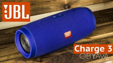 Портативная блютуз колонка JBL Charge 3 колонка с USB,SD,FM СИНЯЯ