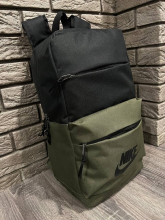 
 Рюкзак черный/ хаки big bag с логотипом Nike:
- Размер: 48 x 15 x 29 см;
- Объ. . фото 3