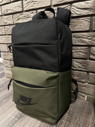
 Рюкзак черный/ хаки big bag с логотипом Nike:
- Размер: 48 x 15 x 29 см;
- Объ. . фото 2