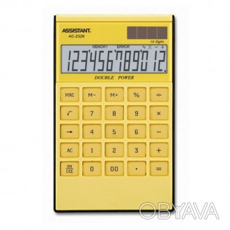 Калькулятор ASSISTANT AC-2326 yellow AC-2326(yellow)
 
Размеры 183х107х15 мм
Раз. . фото 1