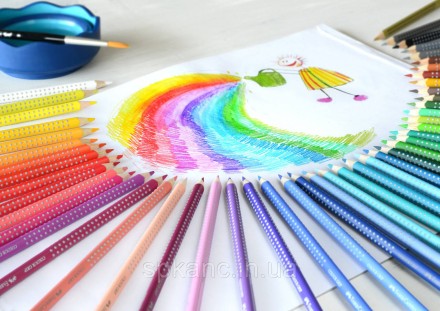 Созданные специально для детей цветные карандаши серии Grip от Faber-Castell пре. . фото 4
