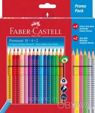 Созданные специально для детей цветные карандаши серии Grip от Faber-Castell пре. . фото 1