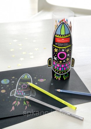 Створені спеціально для дітей кольорові олівці серії "Grip 2001" від Faber-Caste. . фото 4