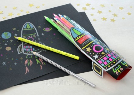 Створені спеціально для дітей кольорові олівці серії "Grip 2001" від Faber-Caste. . фото 5