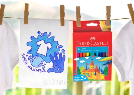 Фломастеры Faber-Castell Felt tip "Замок" в картонной коробке 36 цветов. Цветные. . фото 8