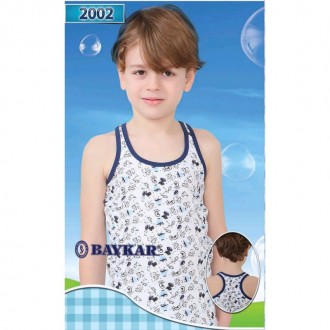 Майка хлопок для мальчика Baykar с узорами арт 2002 Размер 5 146-152 см 9-10 лет. Киев. фото 1 Майка хлопок для мальчика Baykar с узорами арт 2002 Размер 5 146-152 см 9-10 лет. Киев. фото 1