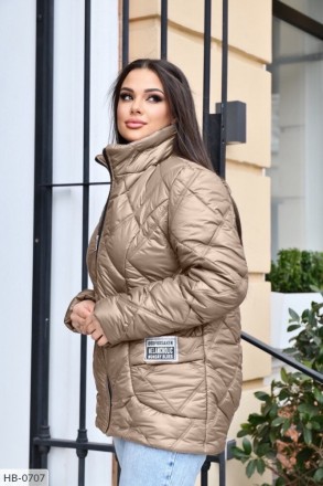 
Женская теплая Куртка средней длины на молнии
Код 016001
Ткань: плащевка на син. . фото 3