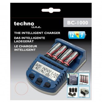 Интеллектуальное микропроцессорное зарядное устройство Technoline BC1000 имеет р. . фото 5