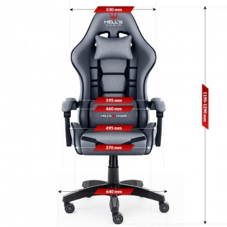 Комп'ютерне крісло Hell's HC- 1008 - безкомпромісна пропозиція для спеціальних з. . фото 10