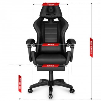 Комп'ютерне крісло Hell's HC-1039 - безкомпромісна пропозиція для спеціальних за. . фото 5