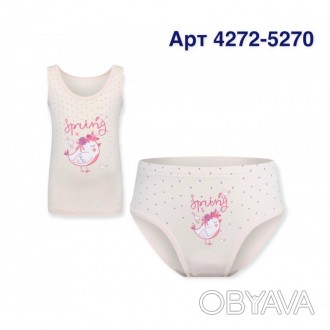 Комплект натільної білизни для дівчаток маєчка і трусики Baykar Арт. 4272-5270
К. . фото 1