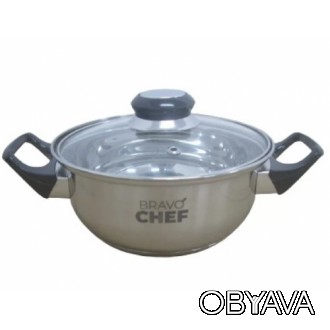 Кастрюля BRAVO CHEF BC-2002-20 (20см/2.3л). . фото 1