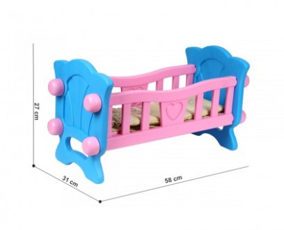 Кровать для куклы до 40 см от производителя ТехноК Игрушка "Кроватка для куклы Т. . фото 3