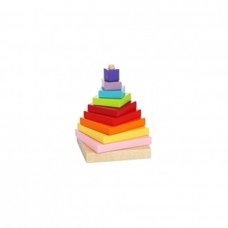 Дерев'яна дитяча іграшка "Cubika: Піраміда" від Левеня Якісна дерев'яна . . фото 3