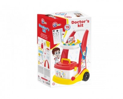 Детский набор "Маленький доктор" от ТехноК Тележка с медицинскими инструментами . . фото 2