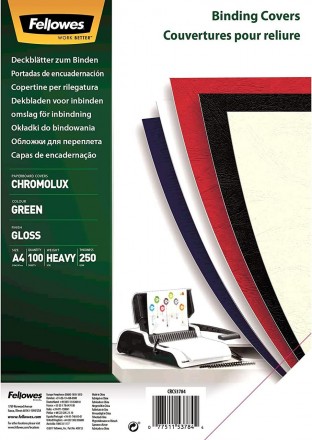 
	комплект поставки: 100 глянцевих обкладинок
	колір зелений
	щільність 250 г/м2. . фото 2