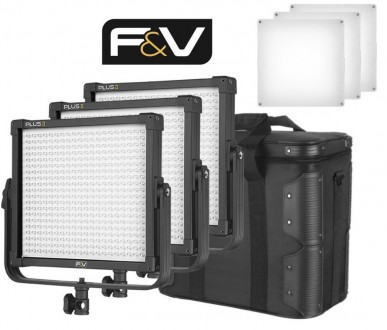 Світлодіодне постійне студійне відео світло F&V K4000S SE Bi-Color 3 Light Kit/E. . фото 2